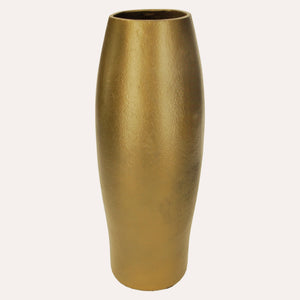Vaso Etnico in Metallo Oro H.38 cm - KeyHome Store
