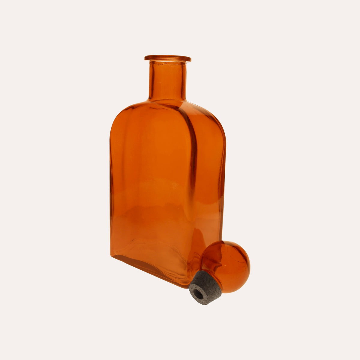 Glasflasche mit Verschluss (19 x 46 cm) – Orange