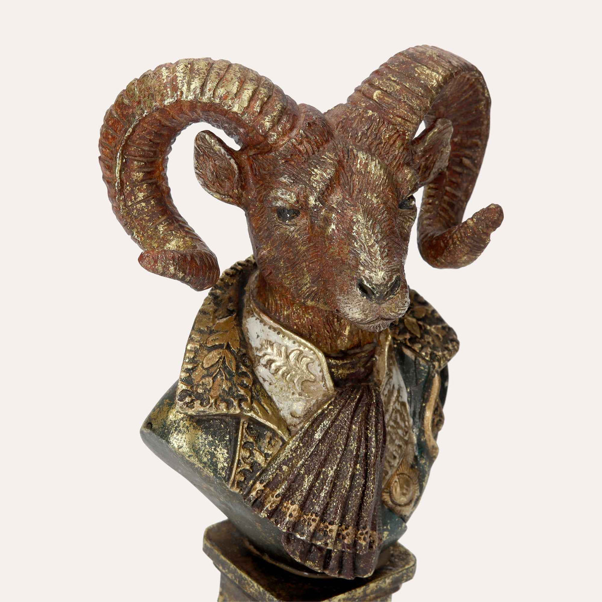 Busto de Aries en resina – Escultura decorativa realista para decoración del hogar