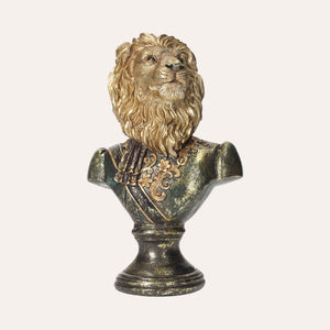 Busto de León en Resina – Decoración Elegante y Realista