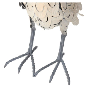 Decorative Yellow Iron Parrot for Outdoor Spaces