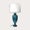 Decorative Lamp in Petrol Color Ceramic