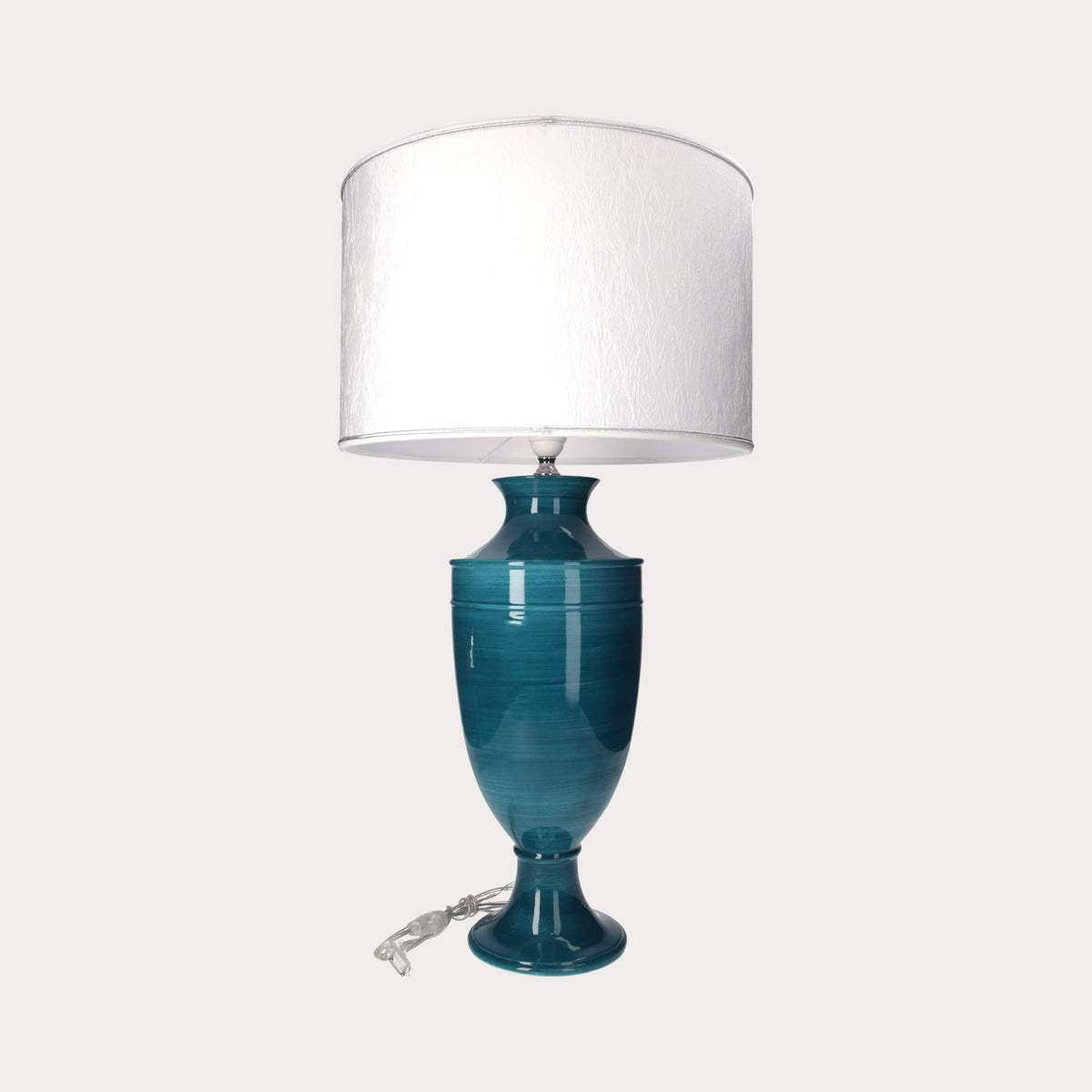 Lampada in Ceramica Color Petrolio H. 52cm