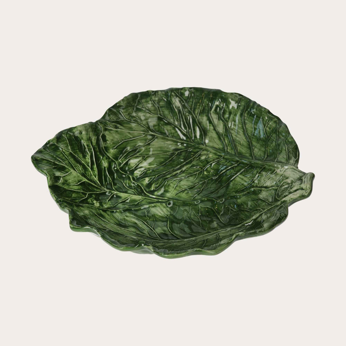 Fruttiera in Ceramica a Forma di Verza – Dipinta a Mano Made in Italy