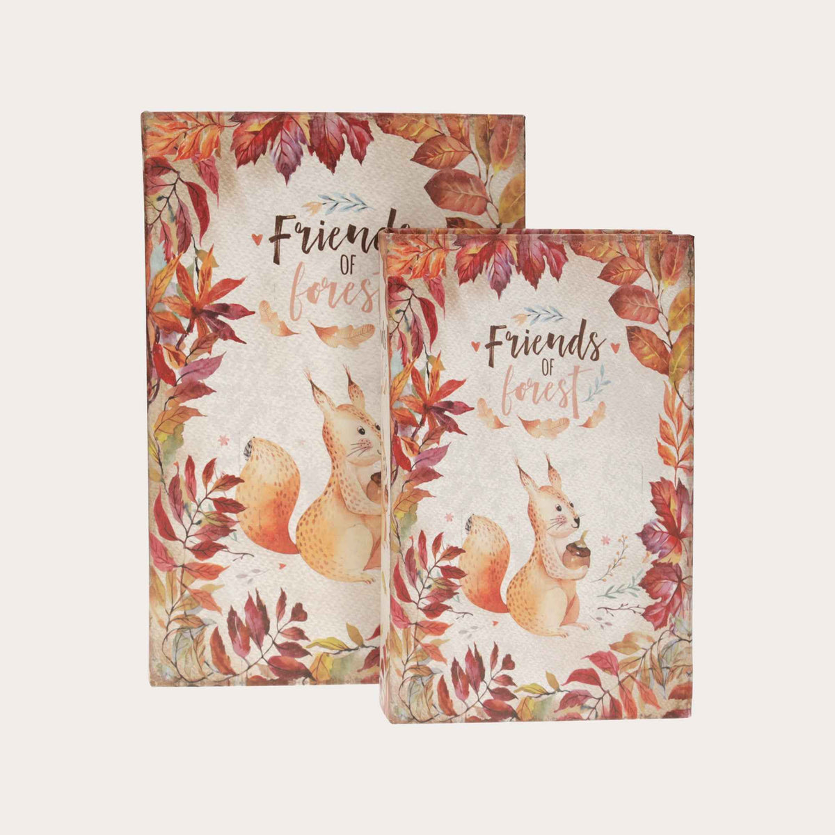 Set of Two Book Boxes in MDF - Magnetic Closure