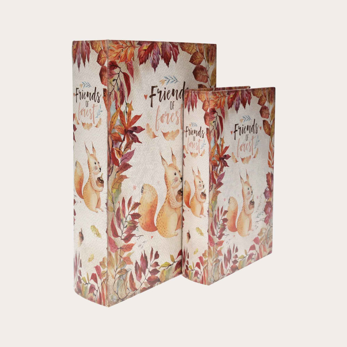 Set of Two Book Boxes in MDF - Magnetic Closure