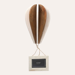 Modern Hot Air Balloon Wall Decoration in Recycled Wood - Eco Design Style