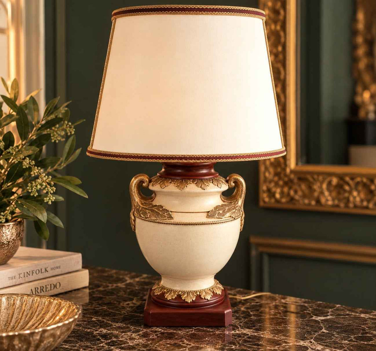 Lampada Corinzia in Ceramica H. 41cm