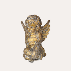 Angelo decorativo colore Oro 13x16x15H
