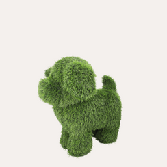 Chien vert moyen en gazon synthétique H.50x50x25 cm
