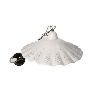 Rustic White Ceramic Suspension Chandelier