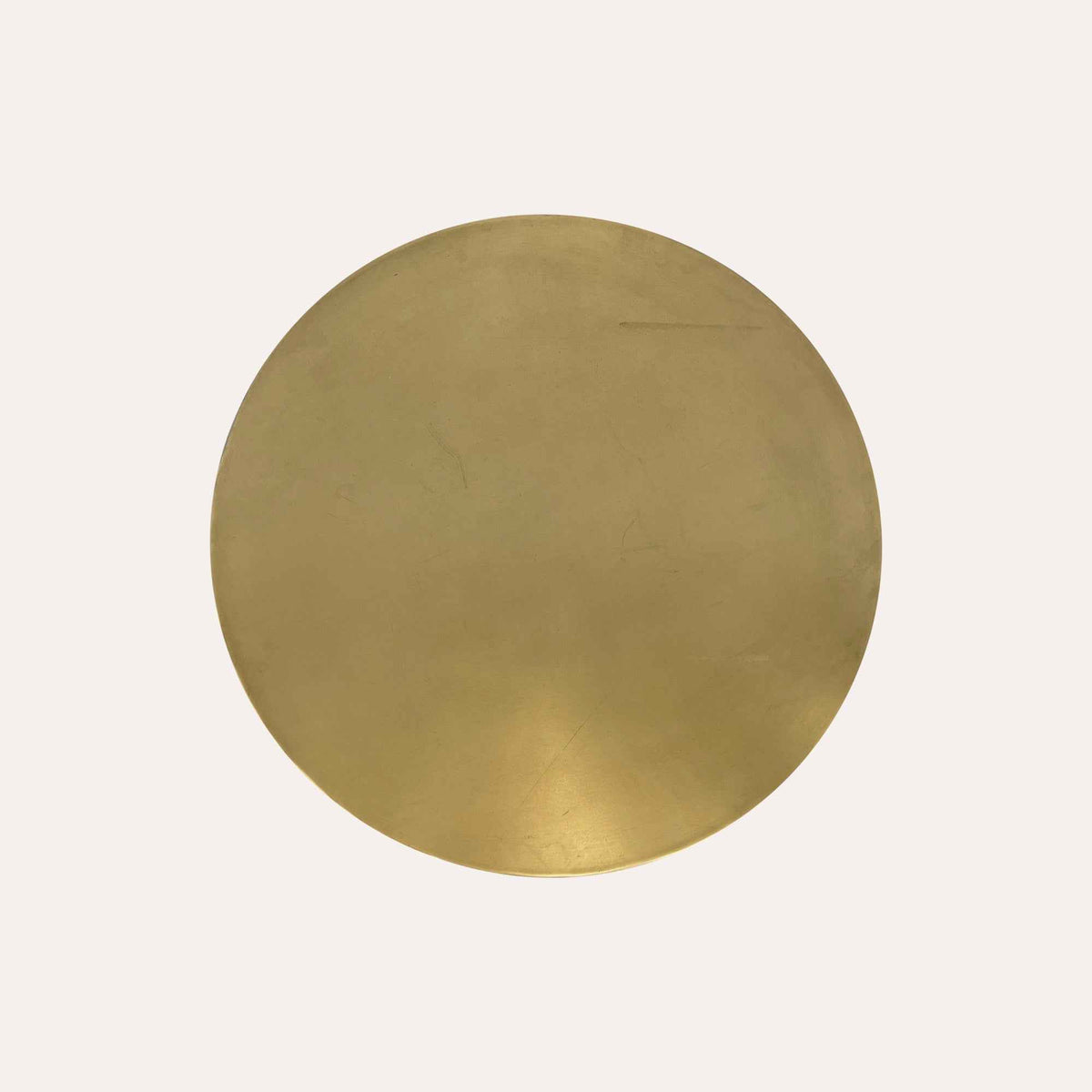 Round Coffee Table in Gold Metal