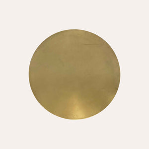Round Coffee Table in Gold Metal