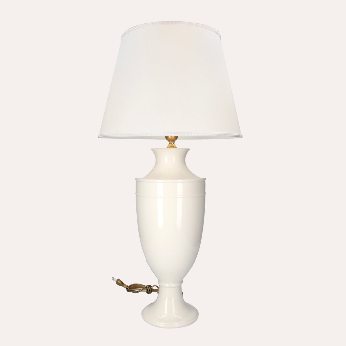 Lampada in Ceramica Color Bianco H. 52cm