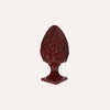 Bordeaux-Keramik-Tannenzapfen, H. 35 cm