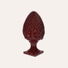 Bordeaux-Keramik-Tannenzapfen, H. 60 cm