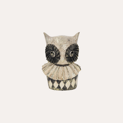 Busto decorativo de búho en resina Al. 20x25 cm