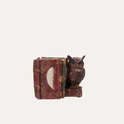 Owl Pen Holder in Resin H.12 cm
