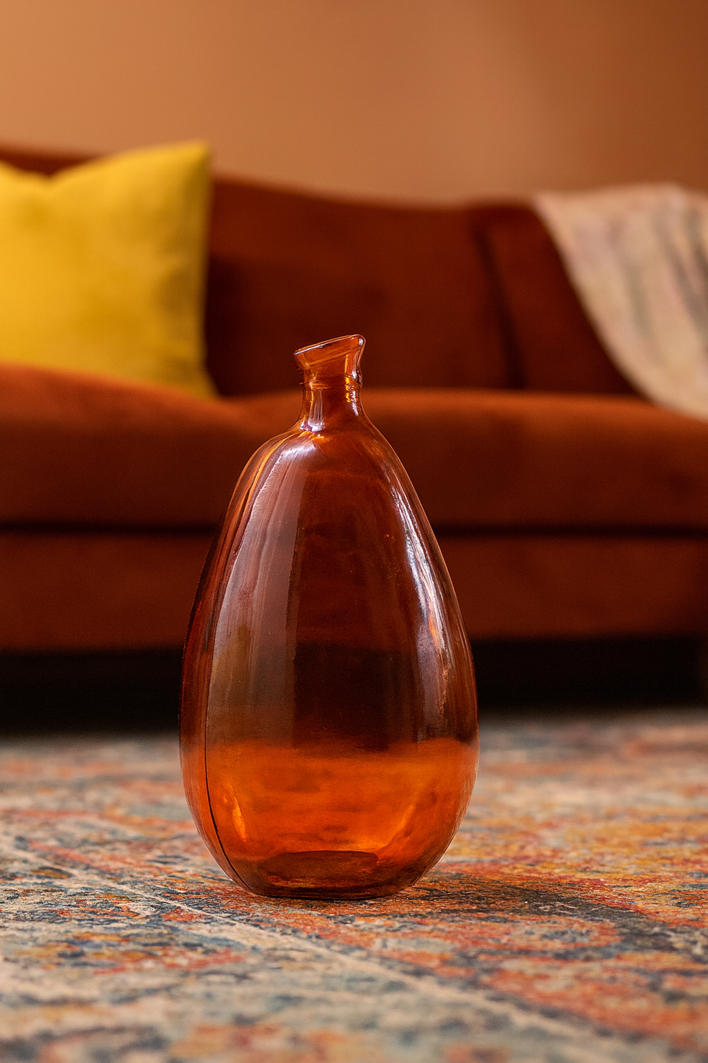 Outre orange en verre