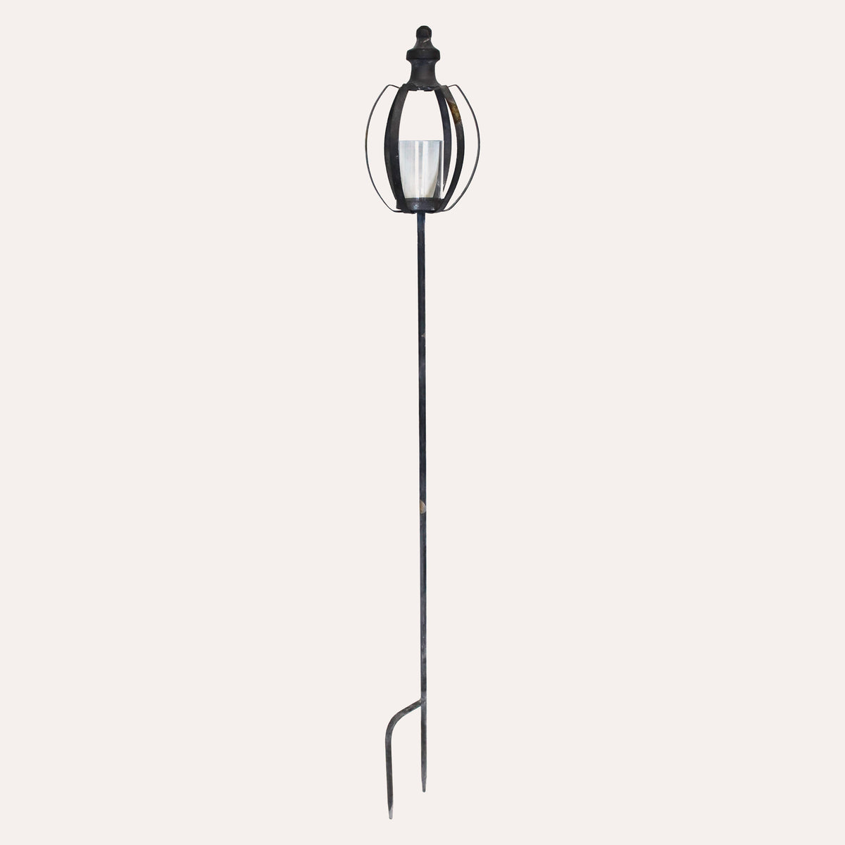 Säule mit Kerzenhalter H. 123 cm