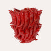 Vase Piment en Céramique Rouge Brillant H.30 D.28 cm