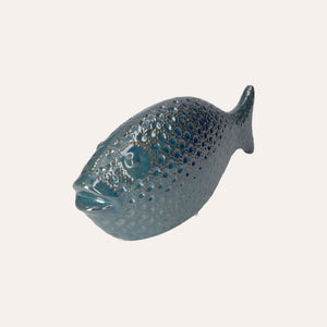 Cobalt Blue Decorative Fish in Ceramic