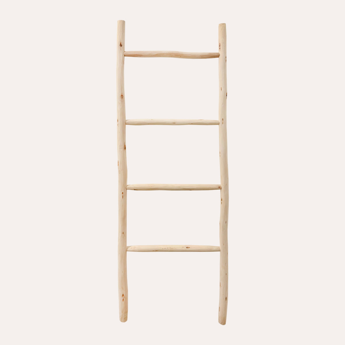 Dekorative Leiter aus Naturholz H 150 x 45 cm