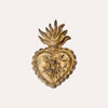Sacred Heart in Antique Gold Resin 14x19 cm