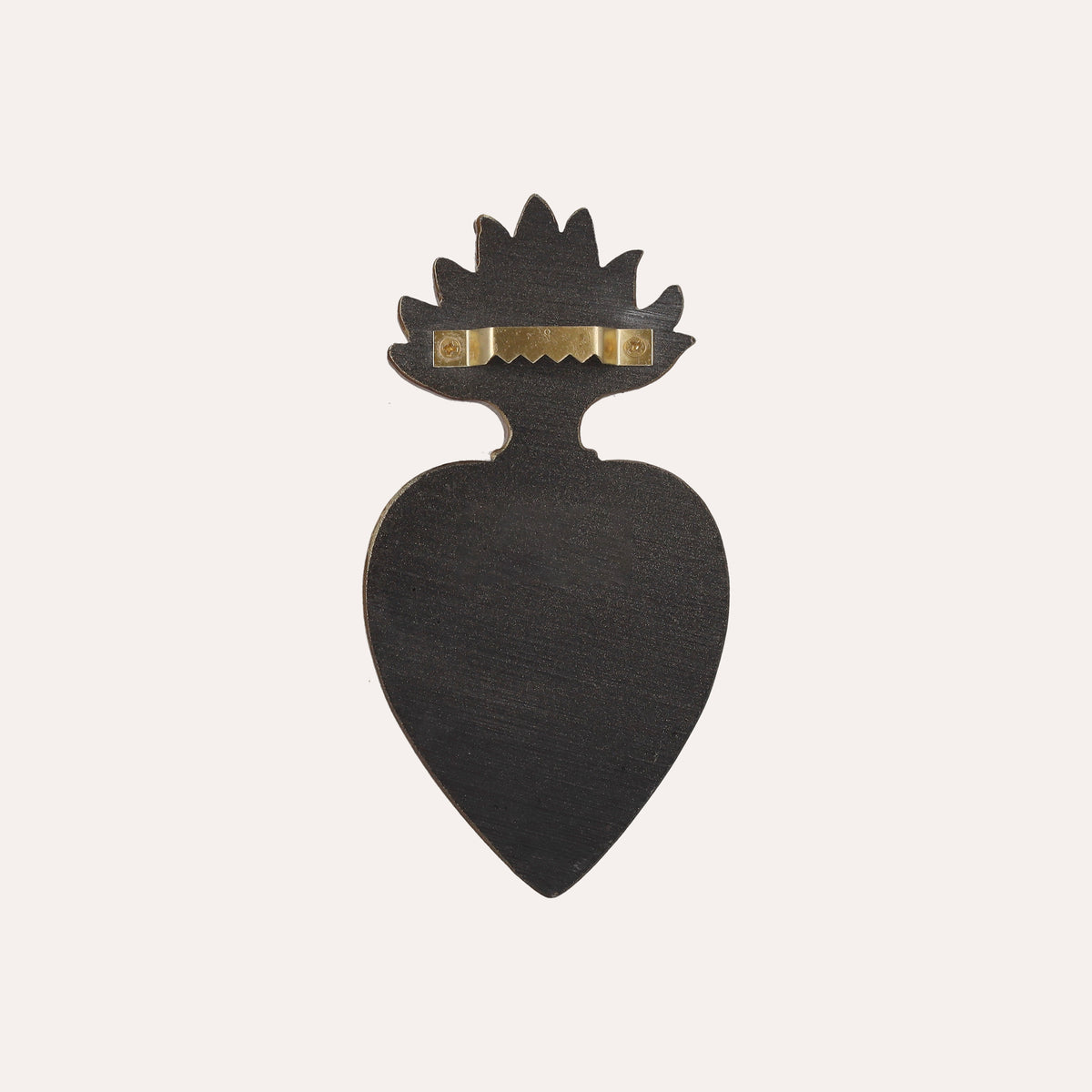 Cuore Sacro con Spine in Oro 13x7cm
