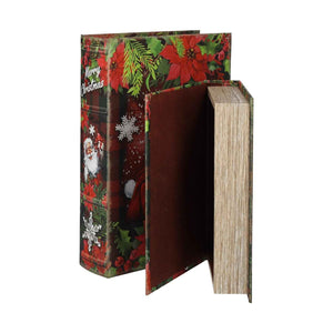 Par de cajas de libros de Papá Noel