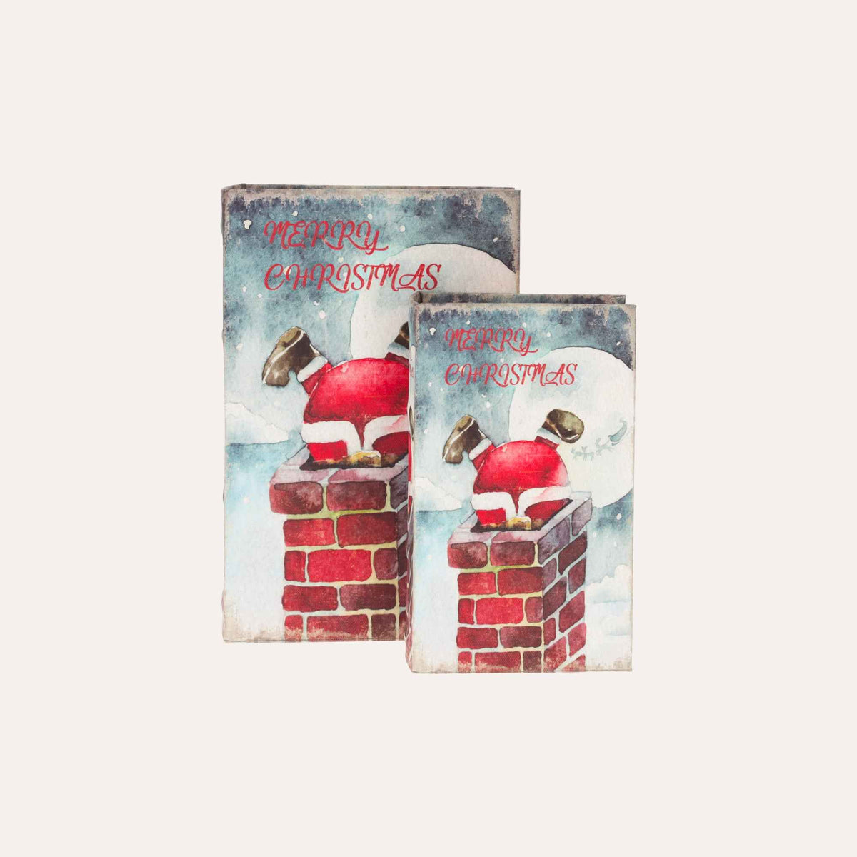 Set Scatole Libro Merry Christmas