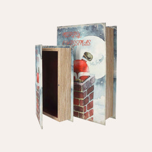 Set Scatole Libro Merry Christmas