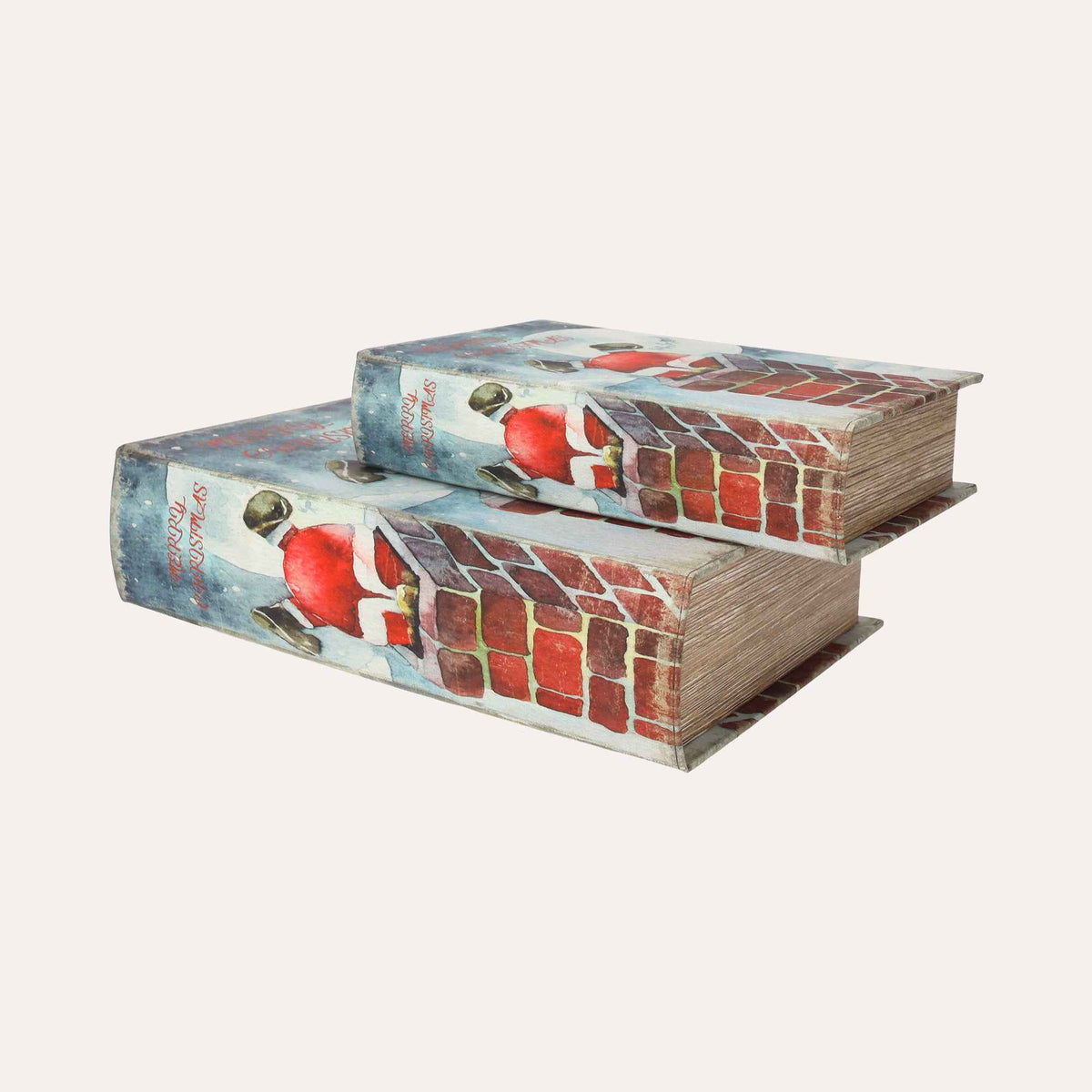 Set Scatole Libro Merry Christmas