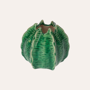Florero decorativo de cerámica con forma de cactus