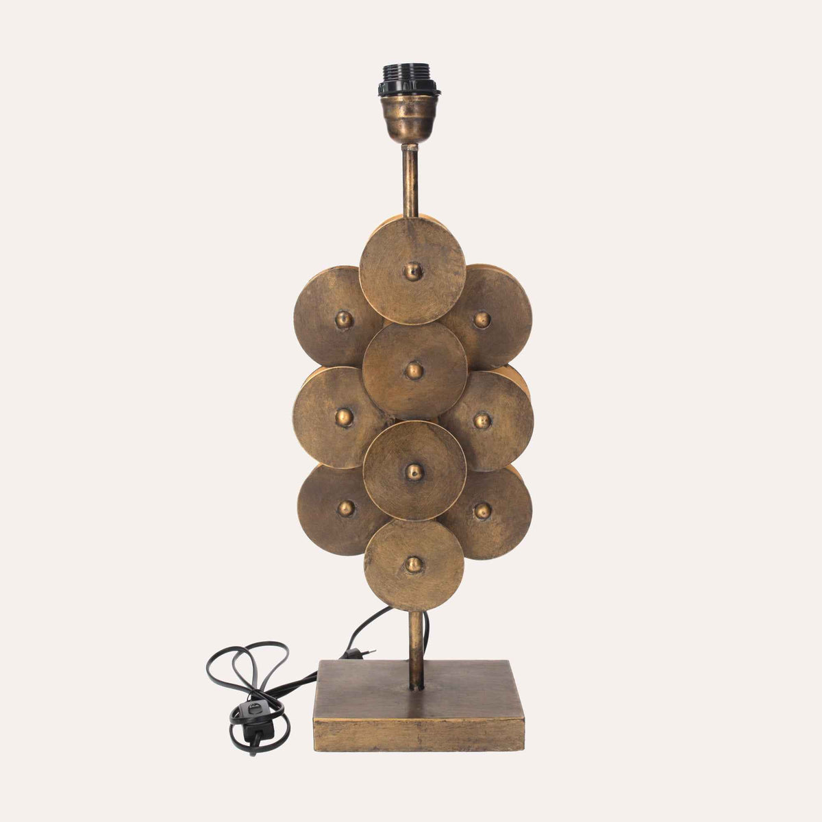 Modern Decorative Lamp with Rounded Shields – Refined Design for Interiors