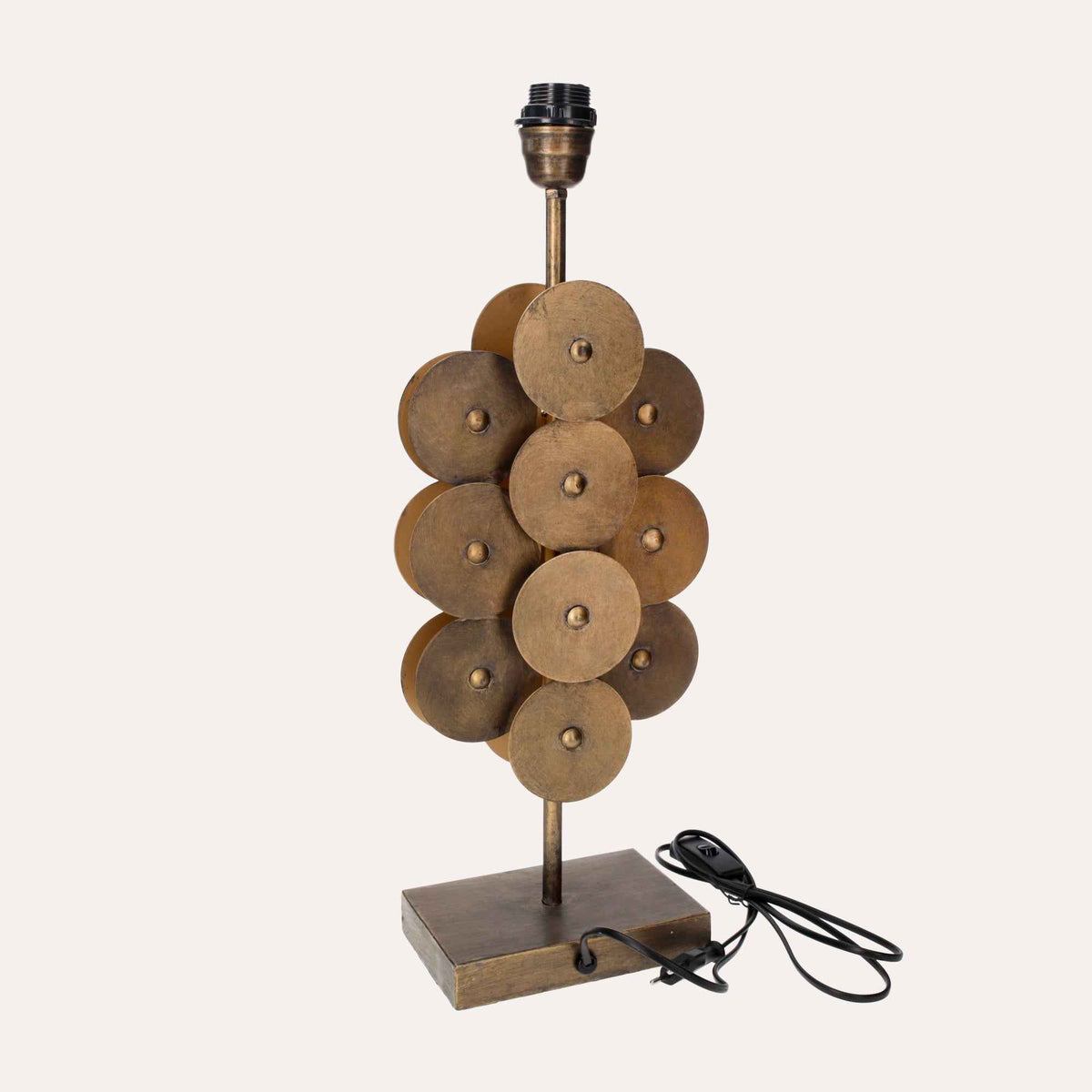 Modern Decorative Lamp with Rounded Shields – Refined Design for Interiors