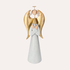 Decorative Christmas angel in tin H.41 L.15 D.11 cm