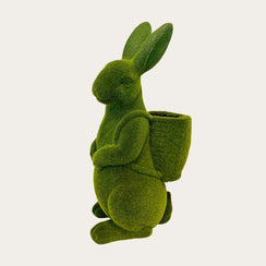 Synthetic Grass Rabbit with plant holder H. 75 cm