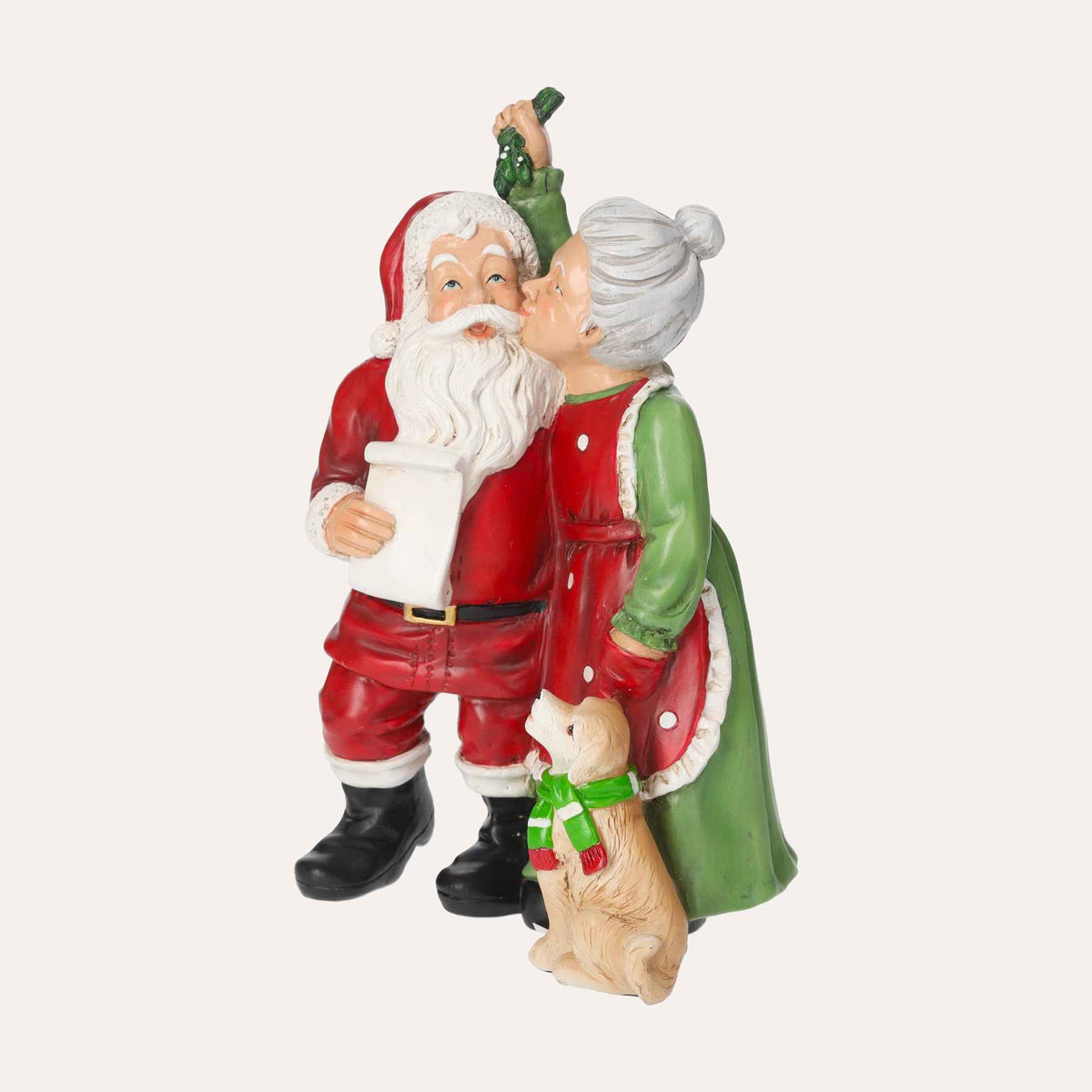 Statuina Natalizia di Babbo Natale e Mamma Natale