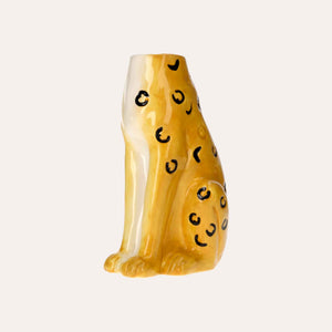Yellow Cheetah Ceramic Vase – Style and Design for the home