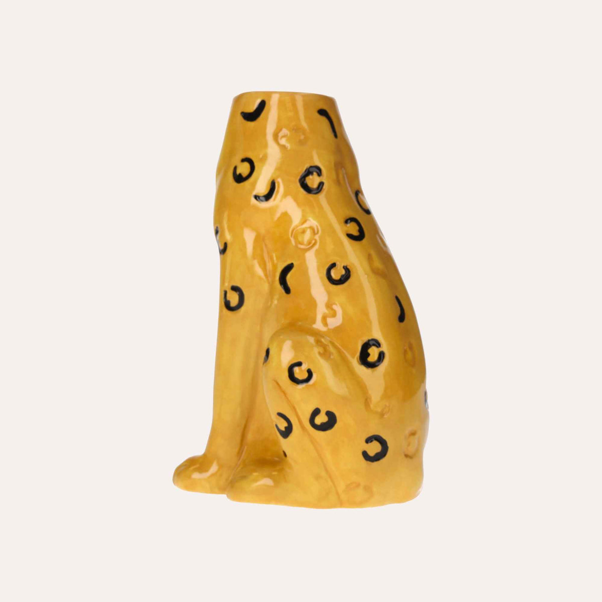 Yellow Cheetah Ceramic Vase – Style and Design for the home