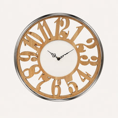Orologio da Parete con Cornice Silver Ø.50 cm