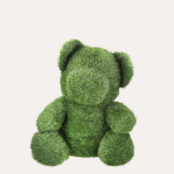 Grand Ours Vert en Gazon Synthétique H.75x60x40 cm