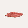 Radicchio-Teller aus rosa Keramik 35x42xH.5 cm