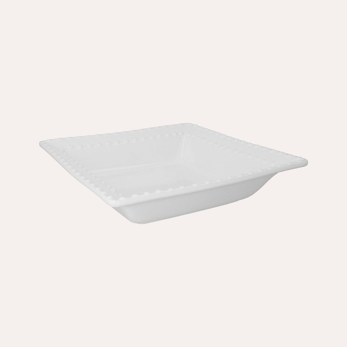 Quadratische Badewanne aus weißer Keramik, 29 x 29 x 6 cm