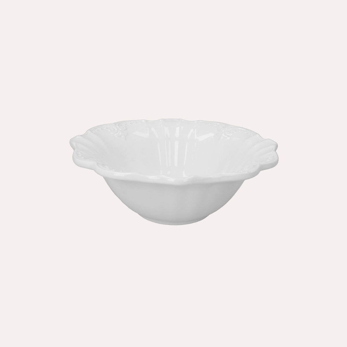 Weiße Keramiksalatschüssel Ø29 cm