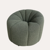 Sillón de Tela Bouclé Verde 83x70x44 cm