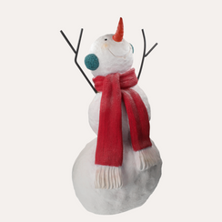 Estátua de Boneco de Neve em Resina 54×37×A.89 cm - KeyHome Store