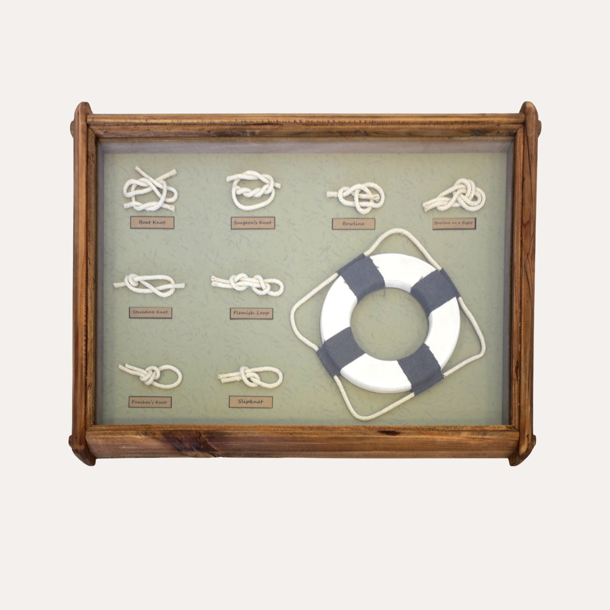Quadro Nodi Nautici in Legno 45x59 cm