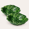 Set 2 Ciotole Verza in Ceramica Verde Smeraldo 22×19×6cm